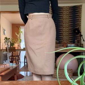 Classy Wool Pencil Skirt